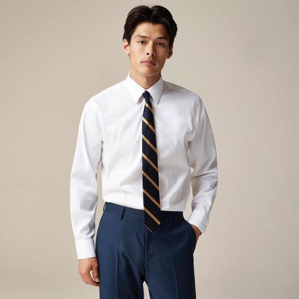 J. Crew Tall Bowery wrinkle-free stretch cotton shirt with spread collar